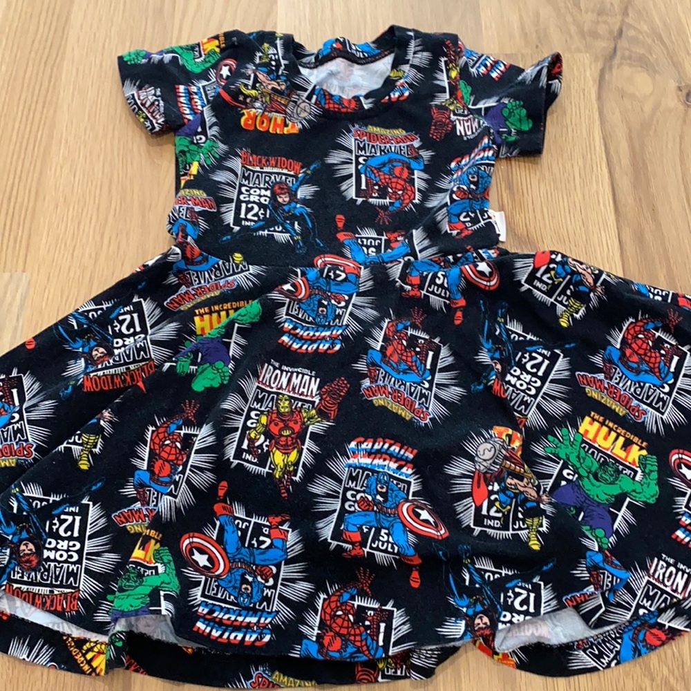 Super hero dress. Purchased from Etsy